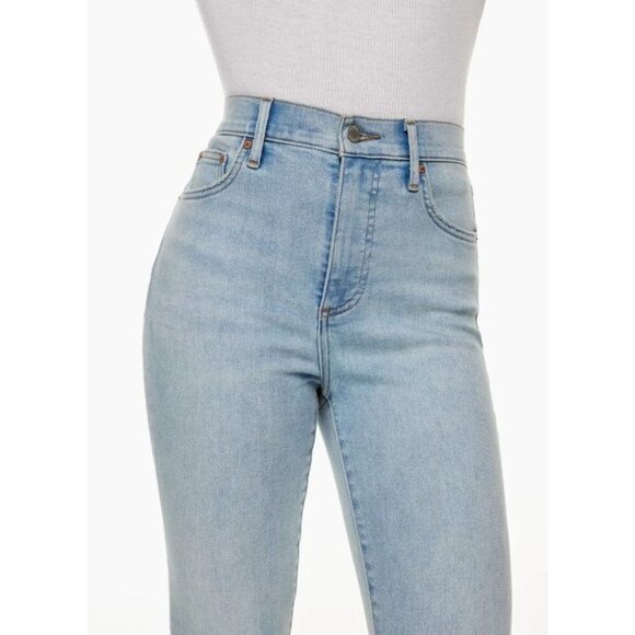 Denim Forum Indigo The Lola High Rise Skinny  High-waisted skinny jeans 27x28 - Picture 9 of 16